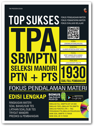 Buku TOP Sukses TPA SBMPTN & Seleksi Mandiri PTN+PTS